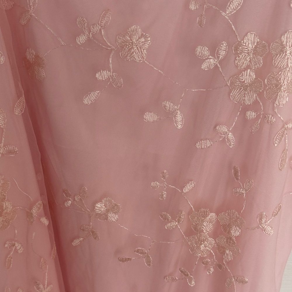 Pink Floral Embroidered Dress - Picture 2 of 3